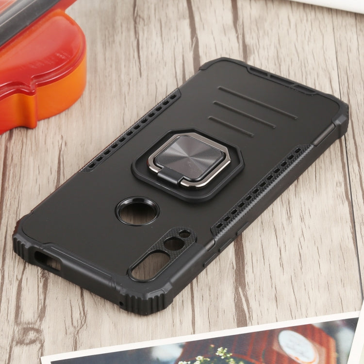 For Huawei Y9 Prime (2019) / Enjoy 10 Plus Fierce Warrior Series Armor All-inclusive Shockproof Aluminum Alloy + TPU Protective Case with Ring Holder