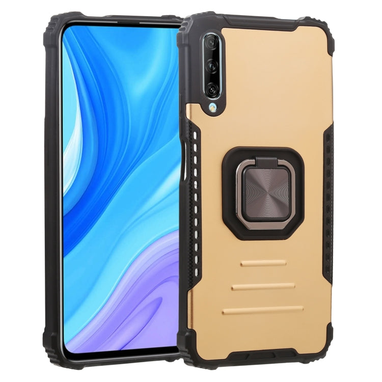 For Huawei Y9s Fierce Warrior Series Armor All-inclusive Shockproof Aluminum Alloy + TPU Protective Case with Ring Holder