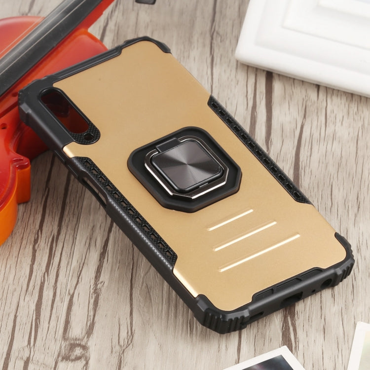 For Huawei Y9s Fierce Warrior Series Armor All-inclusive Shockproof Aluminum Alloy + TPU Protective Case with Ring Holder
