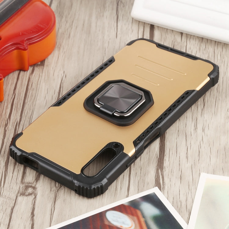 For Huawei Y9s Fierce Warrior Series Armor All-inclusive Shockproof Aluminum Alloy + TPU Protective Case with Ring Holder