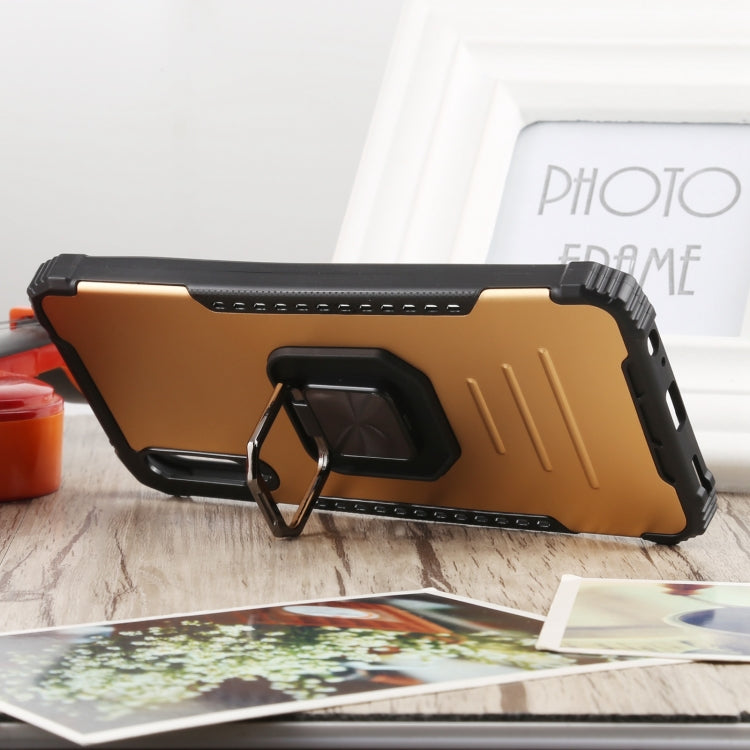 For Huawei Y9s Fierce Warrior Series Armor All-inclusive Shockproof Aluminum Alloy + TPU Protective Case with Ring Holder