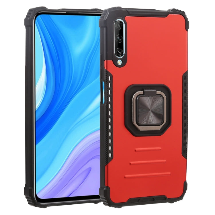 For Huawei Y9s Fierce Warrior Series Armor All-inclusive Shockproof Aluminum Alloy + TPU Protective Case with Ring Holder
