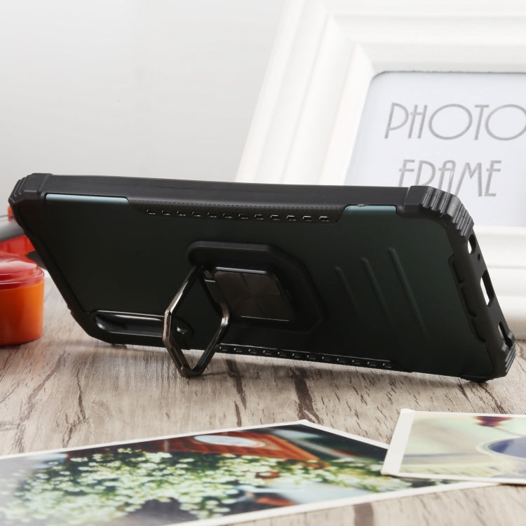 For Huawei Y9s Fierce Warrior Series Armor All-inclusive Shockproof Aluminum Alloy + TPU Protective Case with Ring Holder
