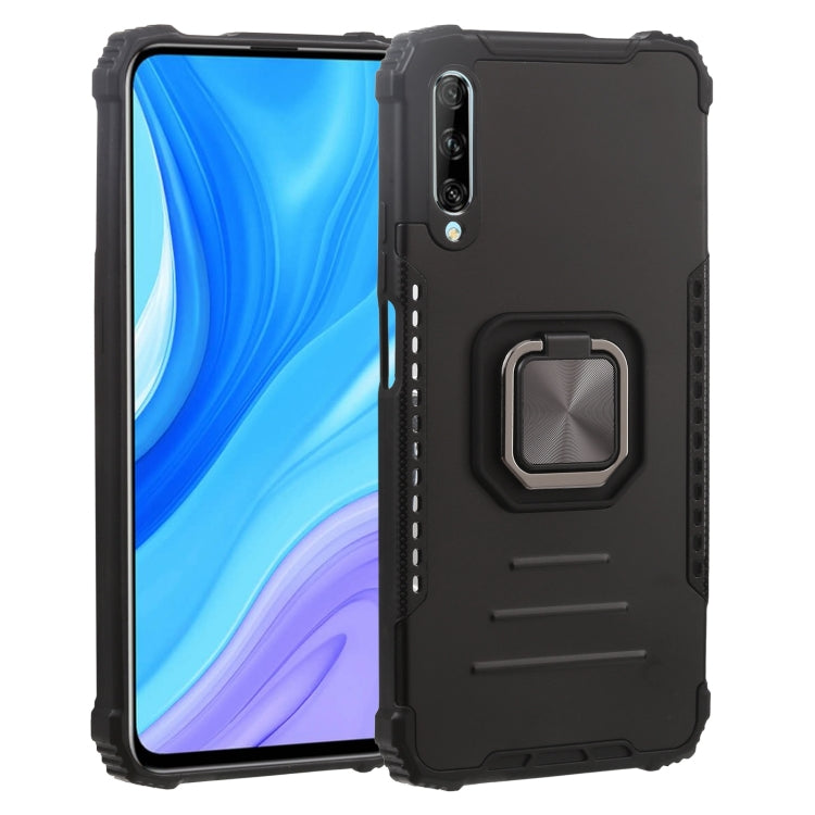 For Huawei Y9s Fierce Warrior Series Armor All-inclusive Shockproof Aluminum Alloy + TPU Protective Case with Ring Holder