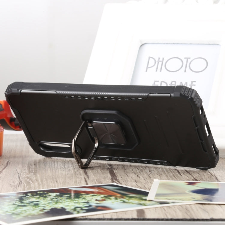 For Huawei Y9s Fierce Warrior Series Armor All-inclusive Shockproof Aluminum Alloy + TPU Protective Case with Ring Holder