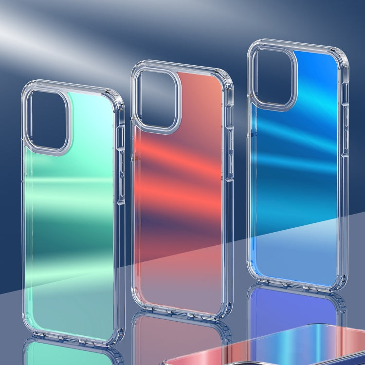 For iPhone 12 Dazzle Colour TPU + PC Transparent Protective Case