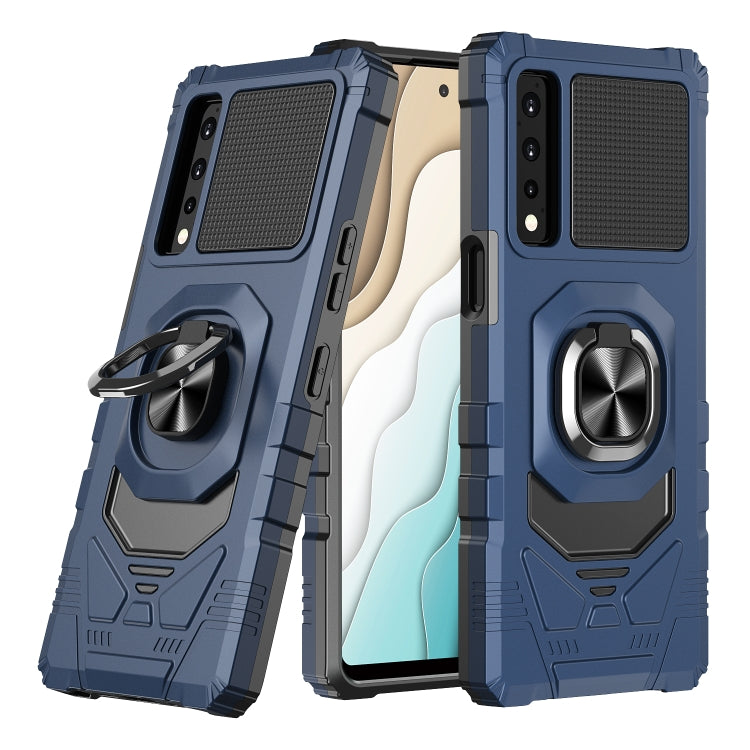 For LG Stylo 7 5G 10 PCS Armor Magnetic PC + TPU Shockproof Case with 360 Degree Rotation Ring Holder