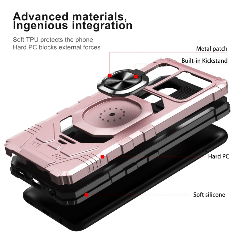 For Samsung Galaxy A02s 10 PCS Armor Magnetic PC + TPU Shockproof Case with 360 Degree Rotation Ring Holder