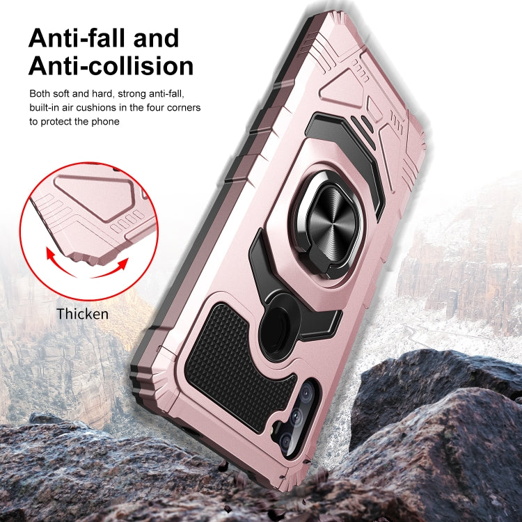 For Samsung Galaxy A11 EU Version 10 PCS Armor Magnetic PC + TPU Shockproof Case with 360 Degree Rotation Ring Holder