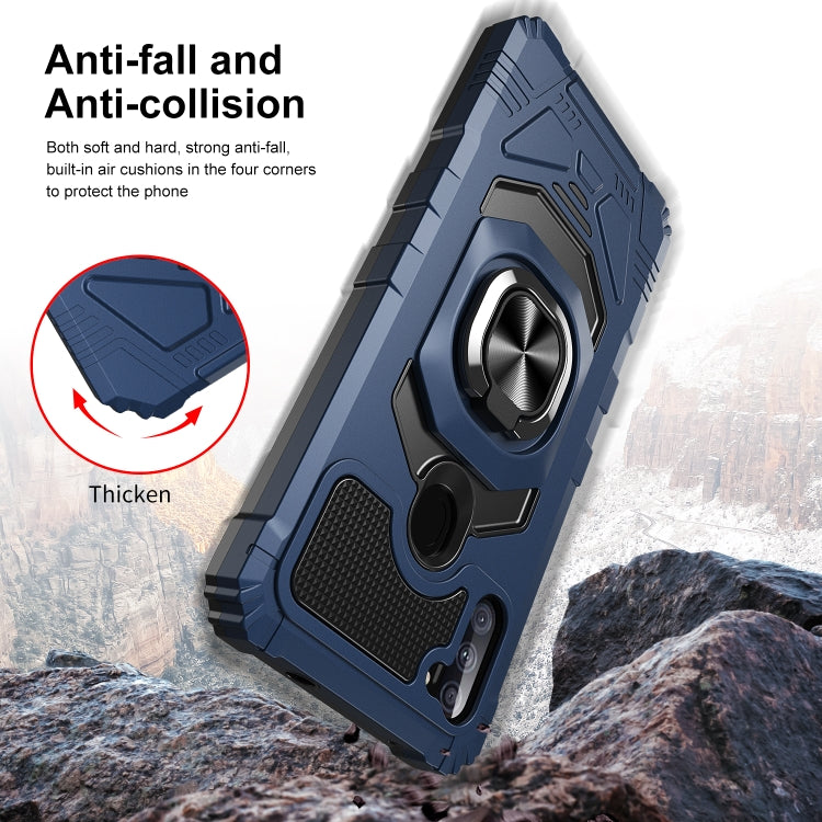 For Samsung Galaxy A11 EU Version 10 PCS Armor Magnetic PC + TPU Shockproof Case with 360 Degree Rotation Ring Holder