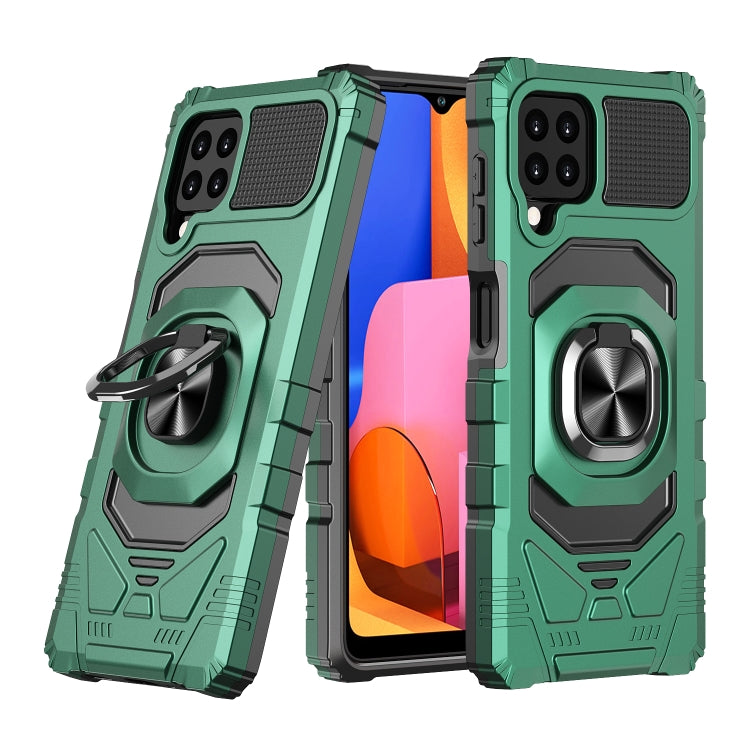For Samsung Galaxy A22 4G 10 PCS Armor Magnetic PC + TPU Shockproof Case with 360 Degree Rotation Ring Holder