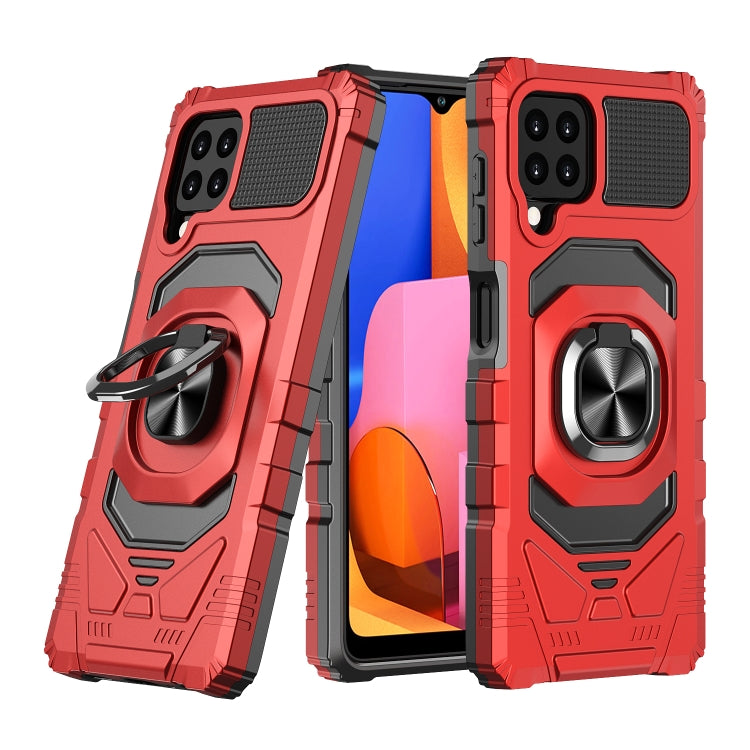 For Samsung Galaxy A22 4G 10 PCS Armor Magnetic PC + TPU Shockproof Case with 360 Degree Rotation Ring Holder