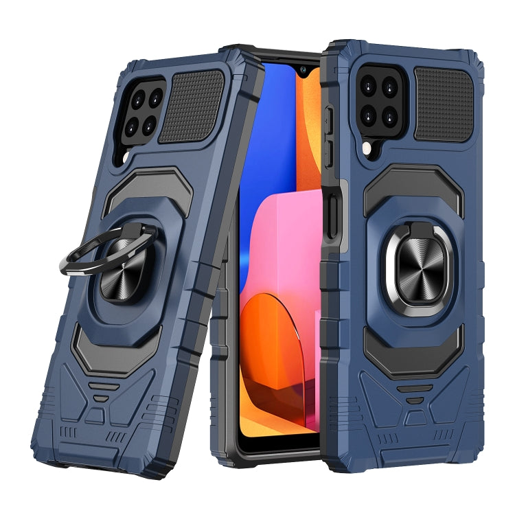 For Samsung Galaxy A22 4G 10 PCS Armor Magnetic PC + TPU Shockproof Case with 360 Degree Rotation Ring Holder
