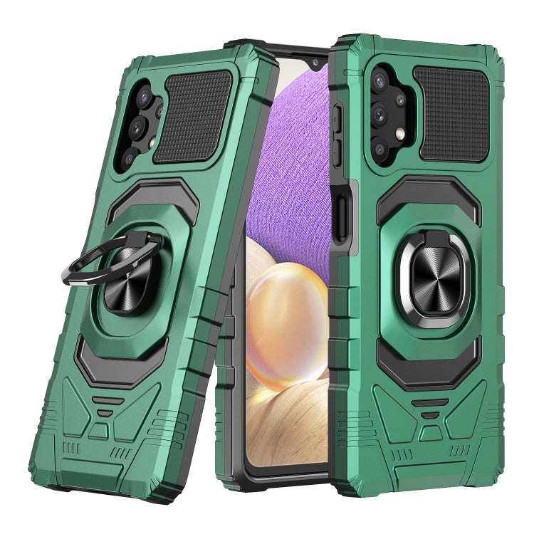 For Samsung Galaxy A32 5G 10 PCS Armor Magnetic PC + TPU Shockproof Case with 360 Degree Rotation Ring Holder
