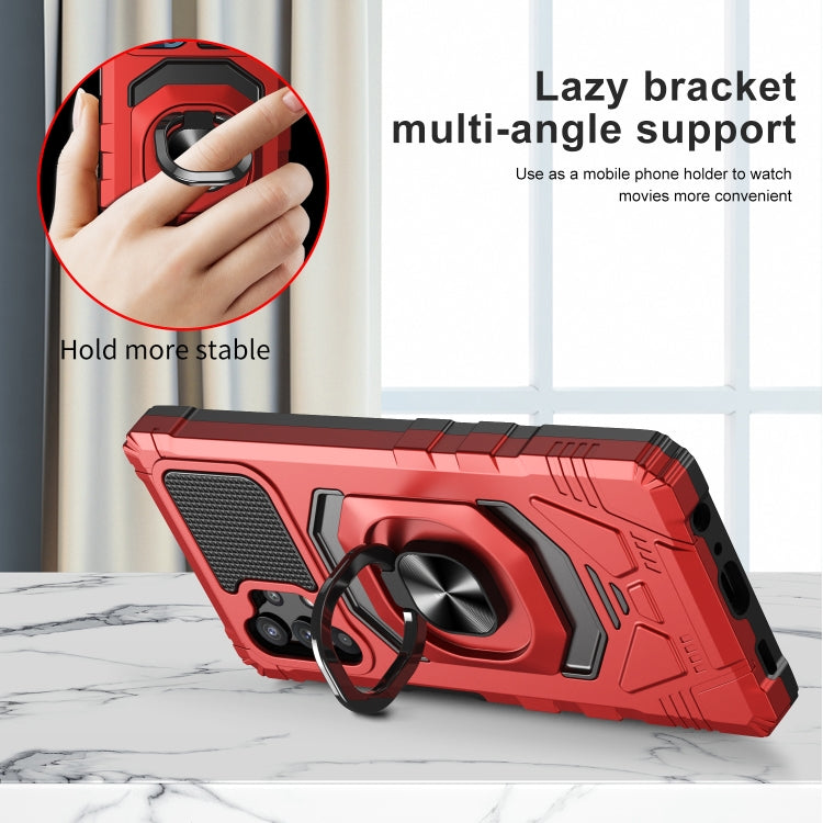For Samsung Galaxy A32 5G 10 PCS Armor Magnetic PC + TPU Shockproof Case with 360 Degree Rotation Ring Holder