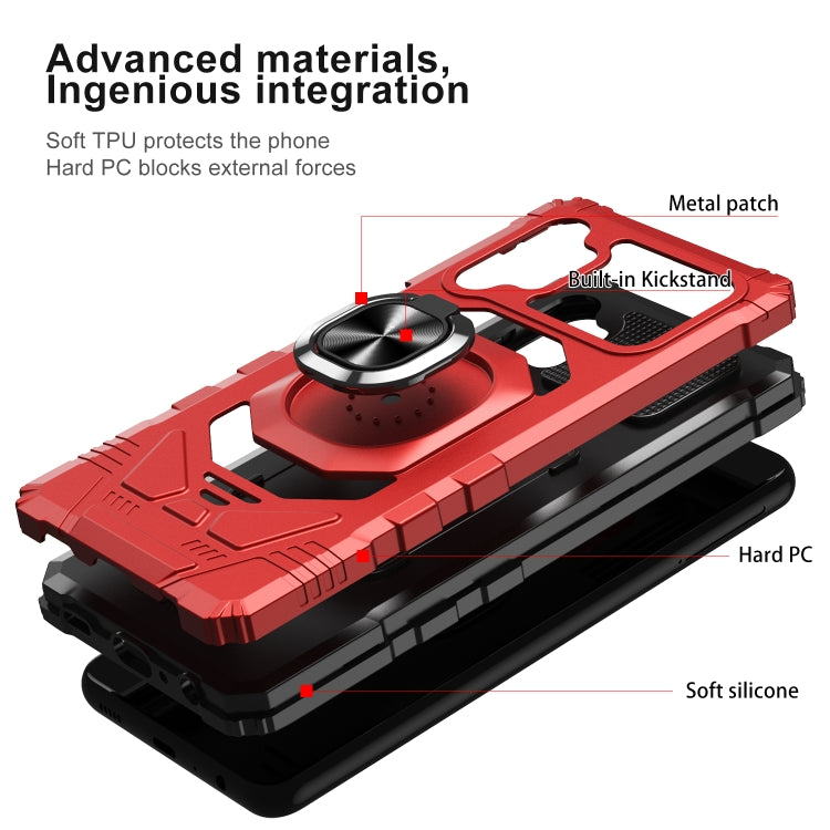 For Samsung Galaxy A32 5G 10 PCS Armor Magnetic PC + TPU Shockproof Case with 360 Degree Rotation Ring Holder
