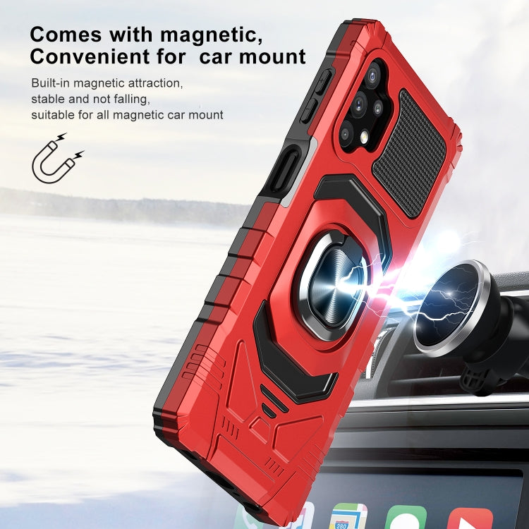 For Samsung Galaxy A32 5G 10 PCS Armor Magnetic PC + TPU Shockproof Case with 360 Degree Rotation Ring Holder