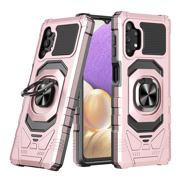 For Samsung Galaxy A32 5G 10 PCS Armor Magnetic PC + TPU Shockproof Case with 360 Degree Rotation Ring Holder