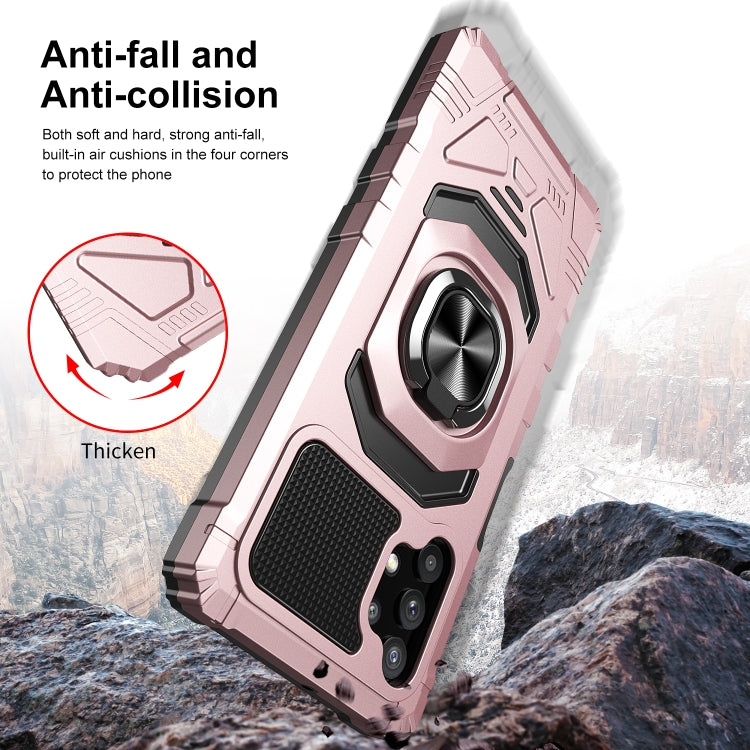 For Samsung Galaxy A32 5G 10 PCS Armor Magnetic PC + TPU Shockproof Case with 360 Degree Rotation Ring Holder