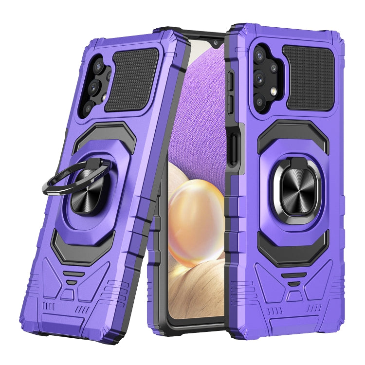 For Samsung Galaxy A32 5G 10 PCS Armor Magnetic PC + TPU Shockproof Case with 360 Degree Rotation Ring Holder