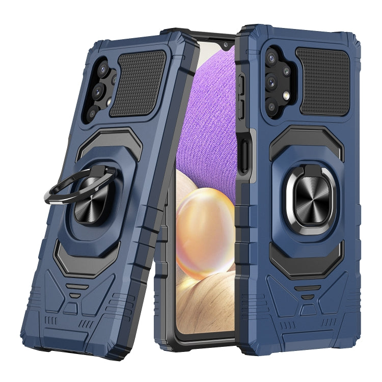 For Samsung Galaxy A32 5G 10 PCS Armor Magnetic PC + TPU Shockproof Case with 360 Degree Rotation Ring Holder