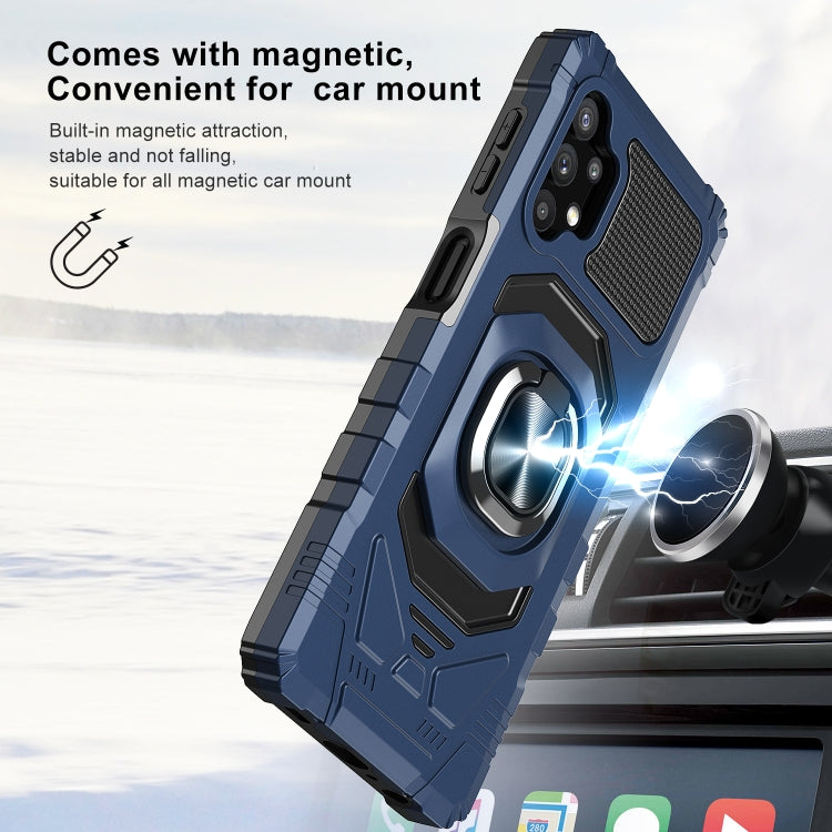 For Samsung Galaxy A32 5G 10 PCS Armor Magnetic PC + TPU Shockproof Case with 360 Degree Rotation Ring Holder