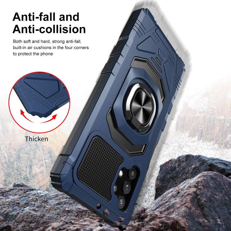 For Samsung Galaxy A32 5G 10 PCS Armor Magnetic PC + TPU Shockproof Case with 360 Degree Rotation Ring Holder