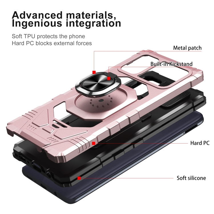 For Samsung Galaxy A71 4G 10 PCS Armor Magnetic PC + TPU Shockproof Case with 360 Degree Rotation Ring Holder