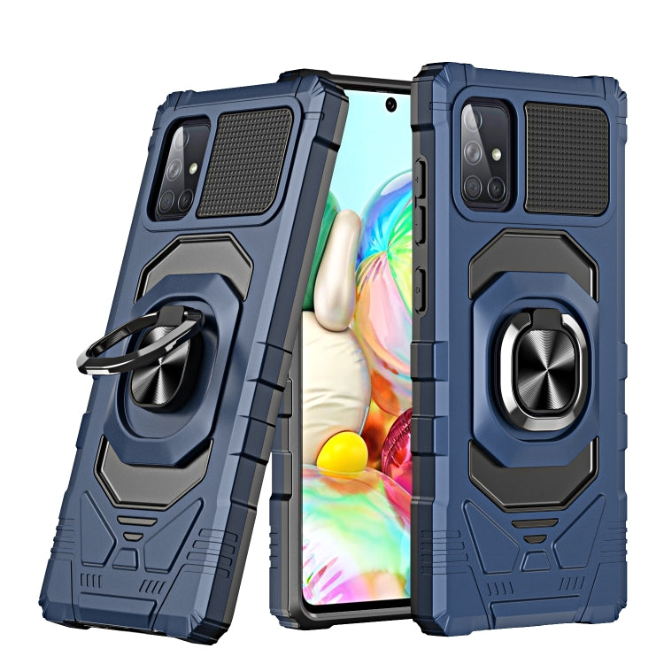 For Samsung Galaxy A71 4G 10 PCS Armor Magnetic PC + TPU Shockproof Case with 360 Degree Rotation Ring Holder