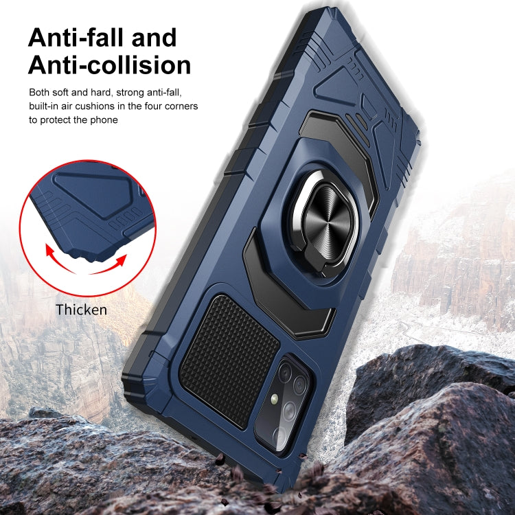 For Samsung Galaxy A71 4G 10 PCS Armor Magnetic PC + TPU Shockproof Case with 360 Degree Rotation Ring Holder