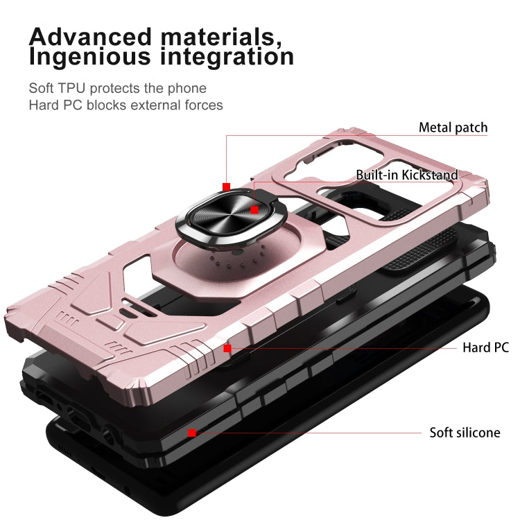 For Samsung Galaxy M62 / F62 10 PCS Armor Magnetic PC + TPU Shockproof Case with 360 Degree Rotation Ring Holder
