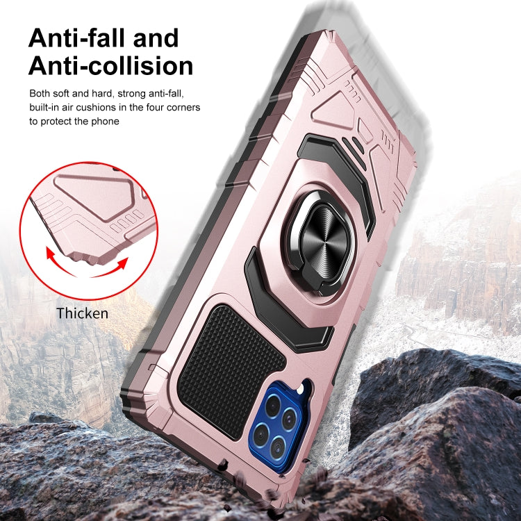 For Samsung Galaxy M62 / F62 10 PCS Armor Magnetic PC + TPU Shockproof Case with 360 Degree Rotation Ring Holder