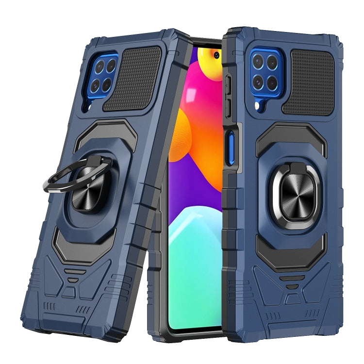 For Samsung Galaxy M62 / F62 10 PCS Armor Magnetic PC + TPU Shockproof Case with 360 Degree Rotation Ring Holder