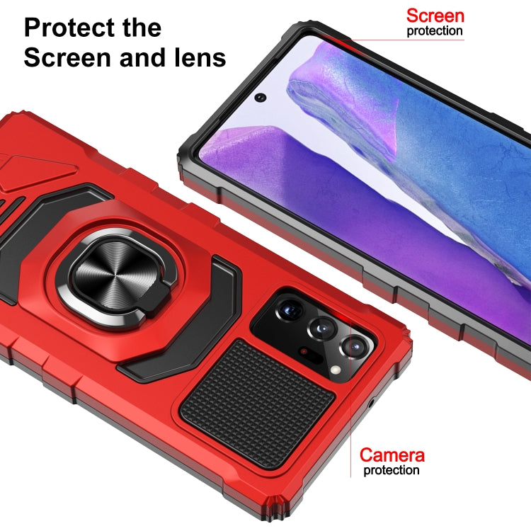 For Samsung Galaxy Note20 10 PCS Armor Magnetic PC + TPU Shockproof Case with 360 Degree Rotation Ring Holder