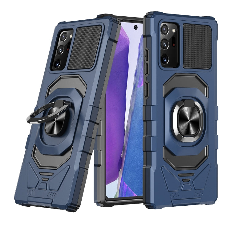 For Samsung Galaxy Note20 10 PCS Armor Magnetic PC + TPU Shockproof Case with 360 Degree Rotation Ring Holder