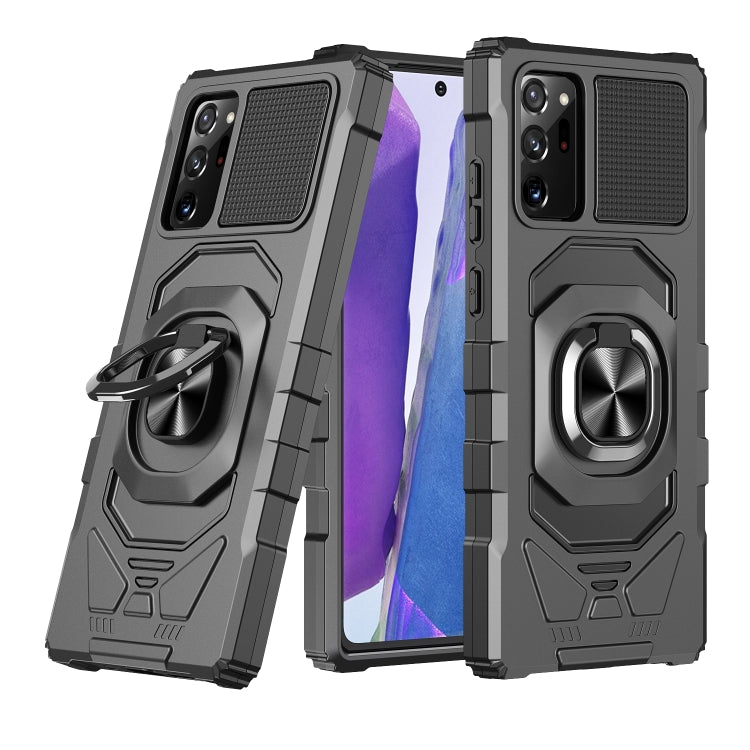 For Samsung Galaxy Note20 10 PCS Armor Magnetic PC + TPU Shockproof Case with 360 Degree Rotation Ring Holder
