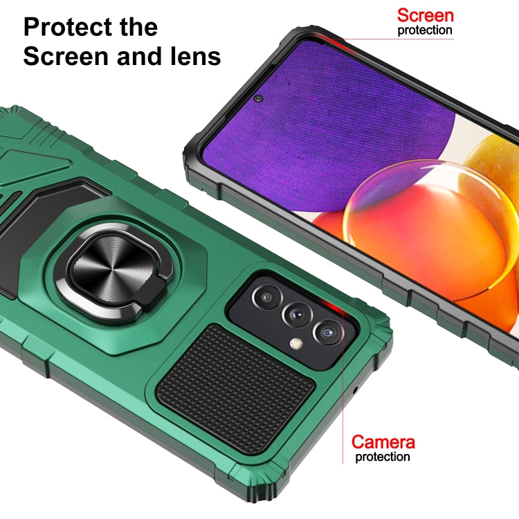 For Samsung Galaxy Quantum 2 / A82 5G 10 PCS Armor Magnetic PC + TPU Shockproof Case with 360 Degree Rotation Ring Holder