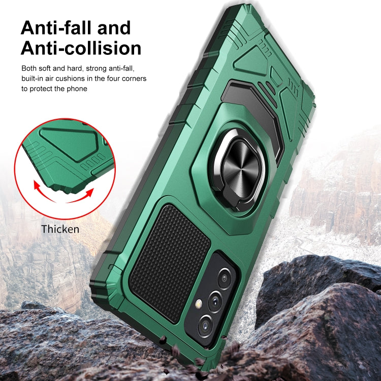 For Samsung Galaxy Quantum 2 / A82 5G 10 PCS Armor Magnetic PC + TPU Shockproof Case with 360 Degree Rotation Ring Holder