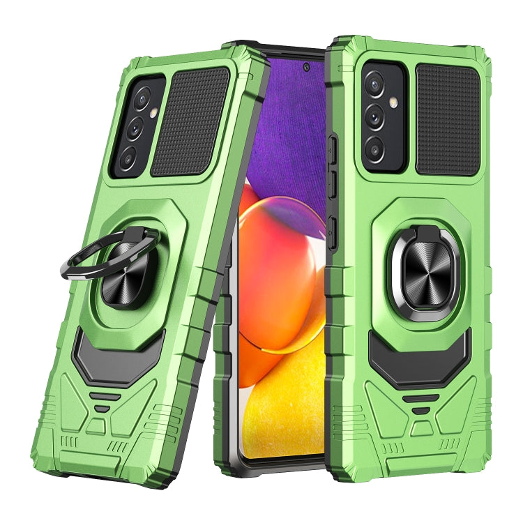 For Samsung Galaxy Quantum 2 / A82 5G 10 PCS Armor Magnetic PC + TPU Shockproof Case with 360 Degree Rotation Ring Holder