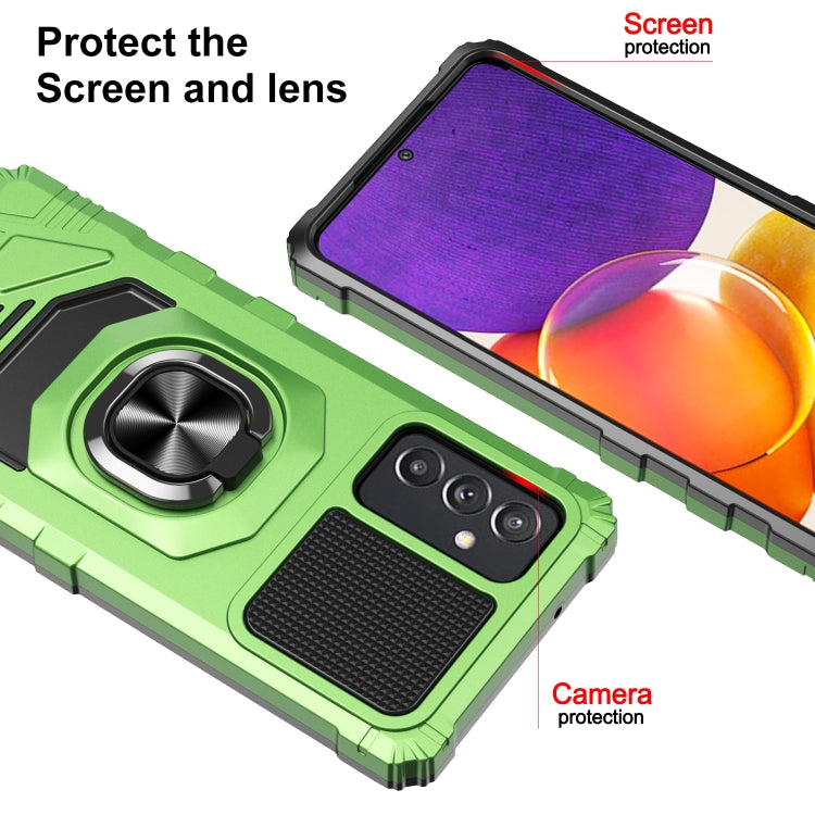 For Samsung Galaxy Quantum 2 / A82 5G 10 PCS Armor Magnetic PC + TPU Shockproof Case with 360 Degree Rotation Ring Holder