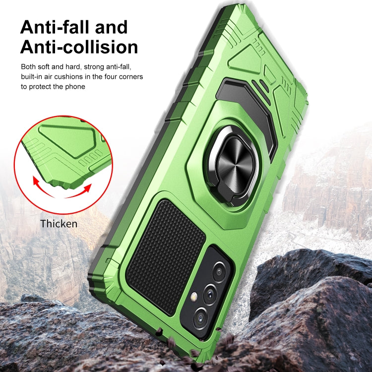 For Samsung Galaxy Quantum 2 / A82 5G 10 PCS Armor Magnetic PC + TPU Shockproof Case with 360 Degree Rotation Ring Holder