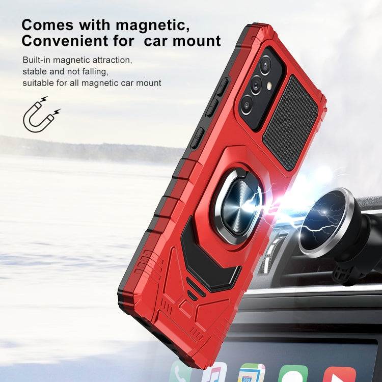 For Samsung Galaxy Quantum 2 / A82 5G 10 PCS Armor Magnetic PC + TPU Shockproof Case with 360 Degree Rotation Ring Holder