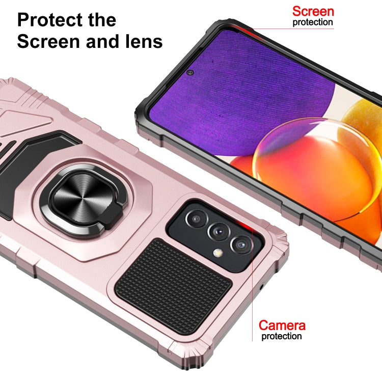 For Samsung Galaxy Quantum 2 / A82 5G 10 PCS Armor Magnetic PC + TPU Shockproof Case with 360 Degree Rotation Ring Holder