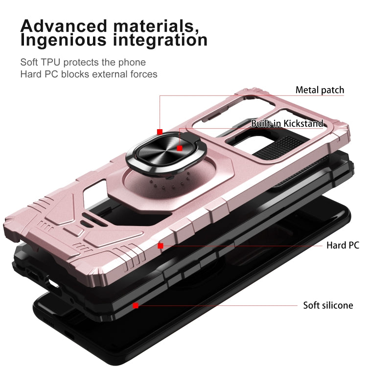 For Samsung Galaxy Quantum 2 / A82 5G 10 PCS Armor Magnetic PC + TPU Shockproof Case with 360 Degree Rotation Ring Holder