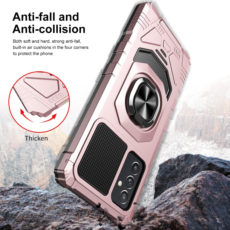 For Samsung Galaxy Quantum 2 / A82 5G 10 PCS Armor Magnetic PC + TPU Shockproof Case with 360 Degree Rotation Ring Holder