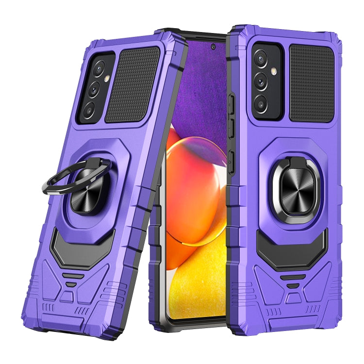 For Samsung Galaxy Quantum 2 / A82 5G 10 PCS Armor Magnetic PC + TPU Shockproof Case with 360 Degree Rotation Ring Holder