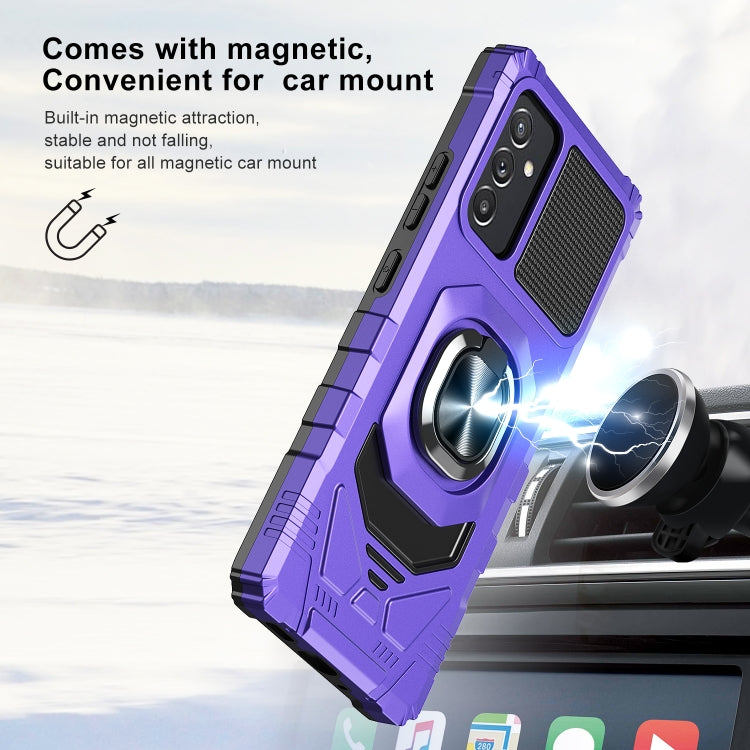 For Samsung Galaxy Quantum 2 / A82 5G 10 PCS Armor Magnetic PC + TPU Shockproof Case with 360 Degree Rotation Ring Holder