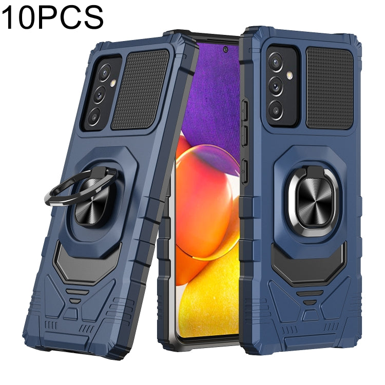 For Samsung Galaxy Quantum 2 / A82 5G 10 PCS Armor Magnetic PC + TPU Shockproof Case with 360 Degree Rotation Ring Holder
