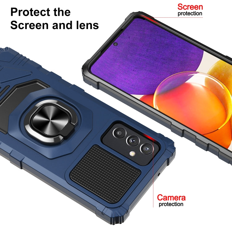 For Samsung Galaxy Quantum 2 / A82 5G 10 PCS Armor Magnetic PC + TPU Shockproof Case with 360 Degree Rotation Ring Holder