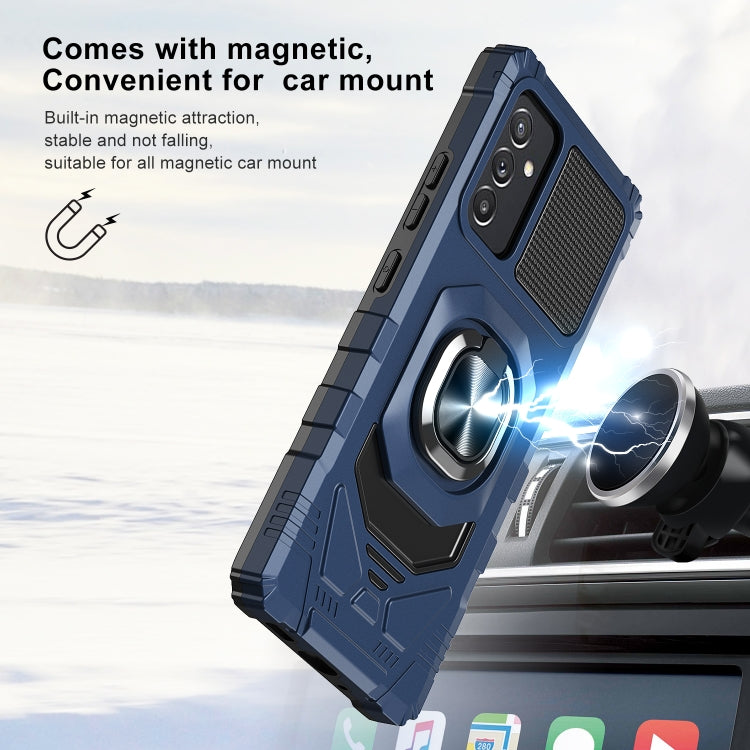 For Samsung Galaxy Quantum 2 / A82 5G 10 PCS Armor Magnetic PC + TPU Shockproof Case with 360 Degree Rotation Ring Holder